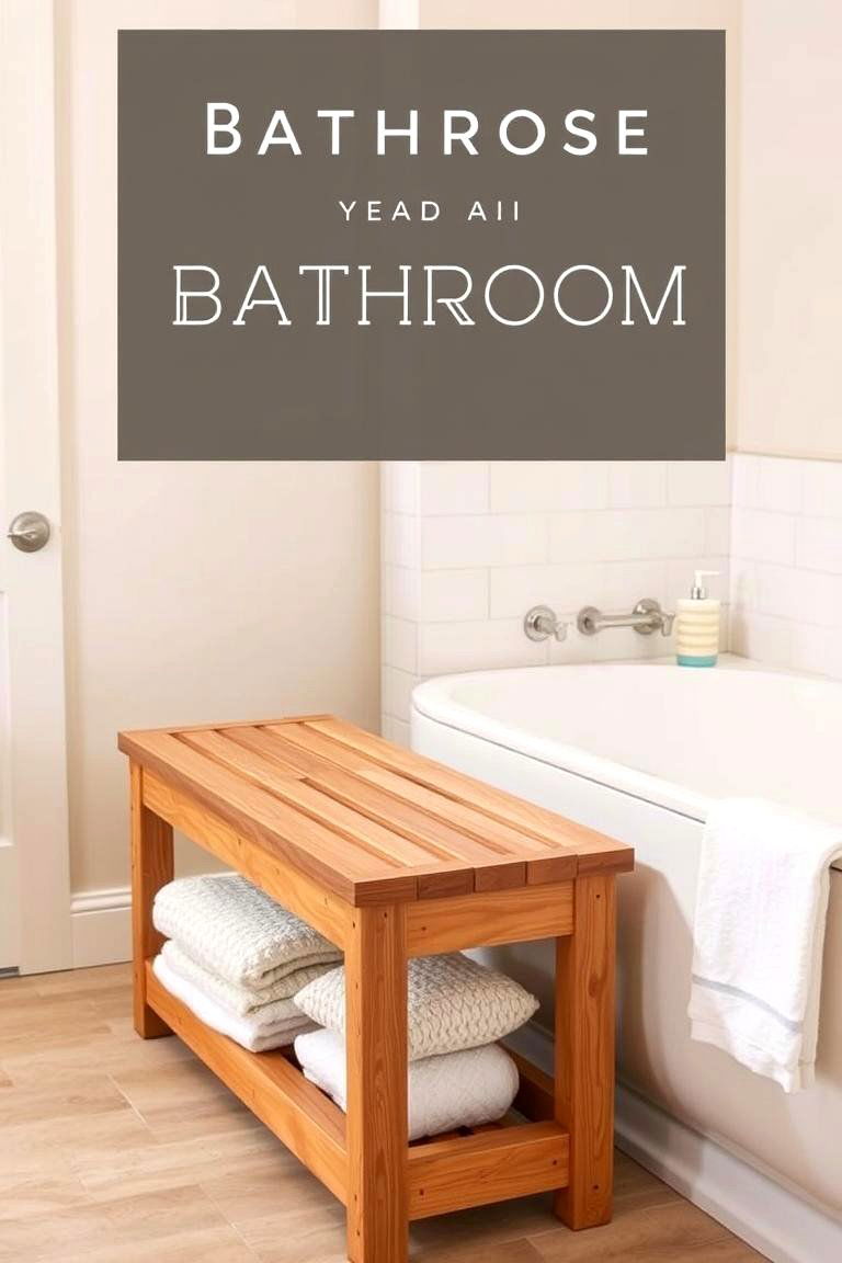 Bathroom Bench - 24 Bathroom Furniture Ideas