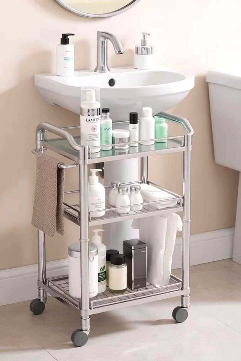 Bathroom Cart - 24 Bathroom Furniture Ideas
