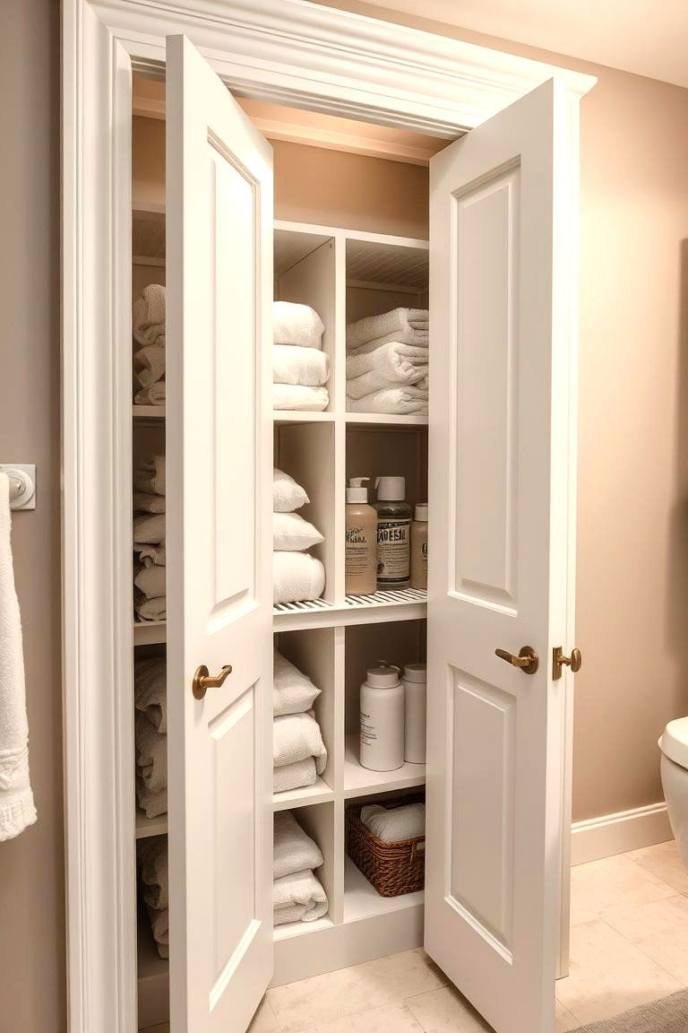 Bathroom Linen Closet - 24 Bathroom Closet Ideas