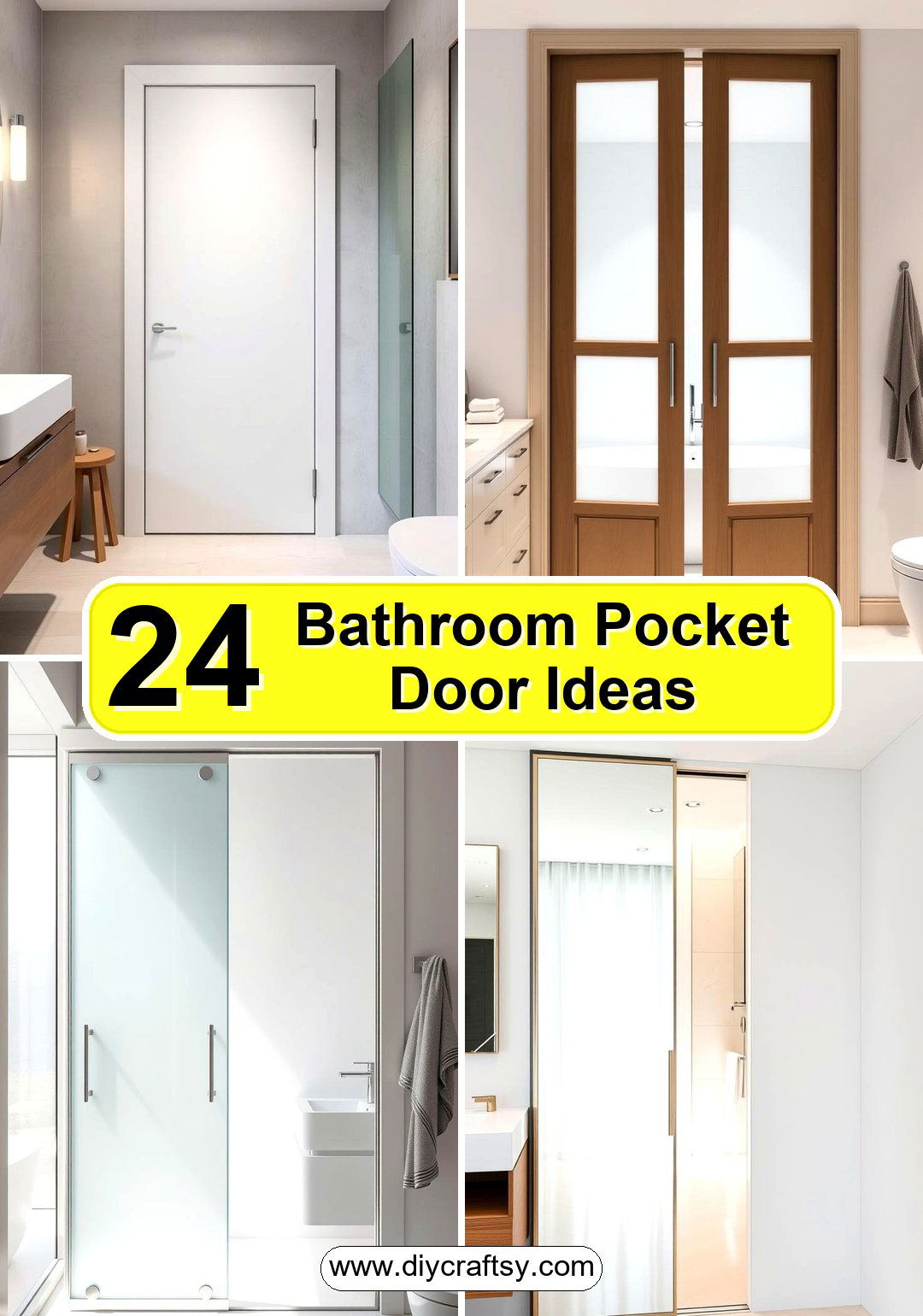 Bathroom Pocket Door Ideas