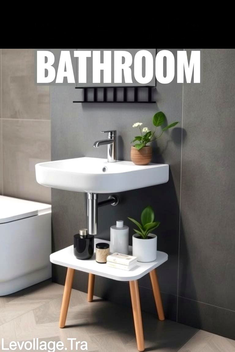 Bathroom Side Tables - 24 Bathroom Furniture Ideas