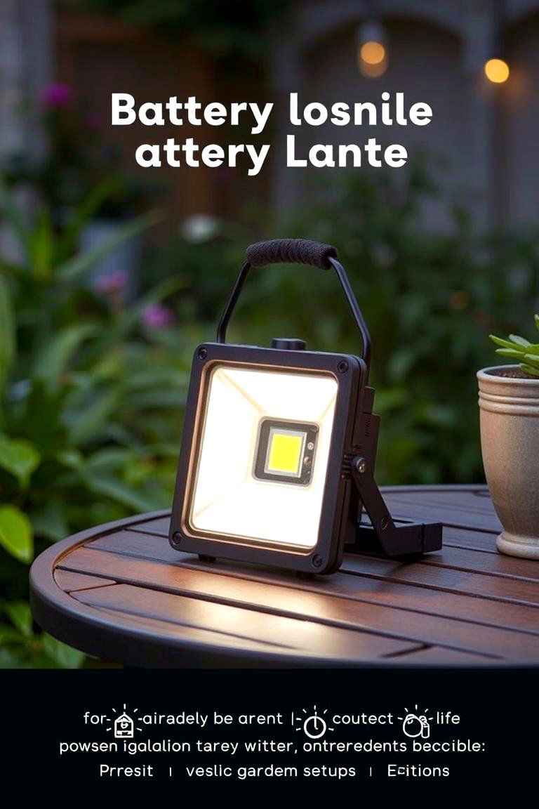 Battery Operated Lights for Flexibility - 24 Garden Lighting Ideas