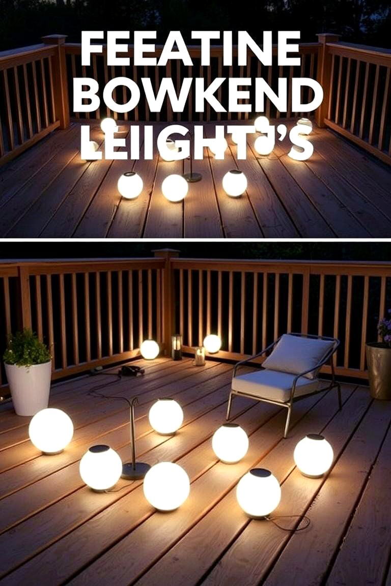 Battery Powered Portable Deck Lights - 24 Deck Lighting Ideas
