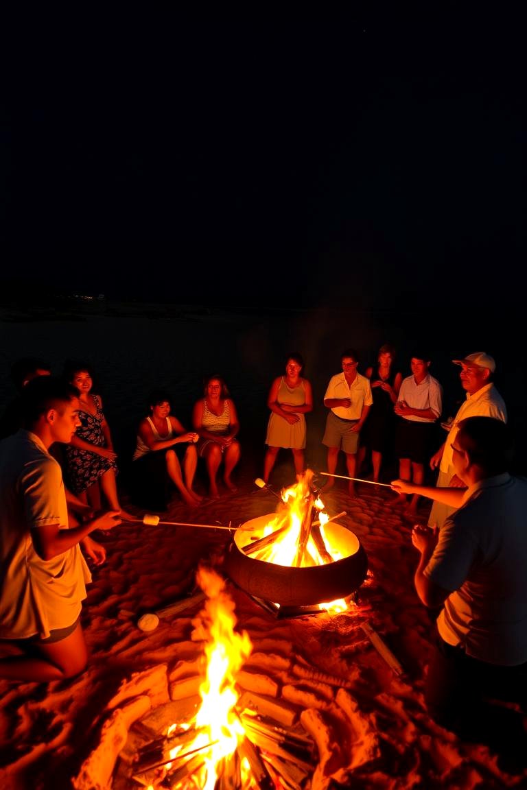 Beach Bonfire Reception - 24 Beach Wedding Ideas