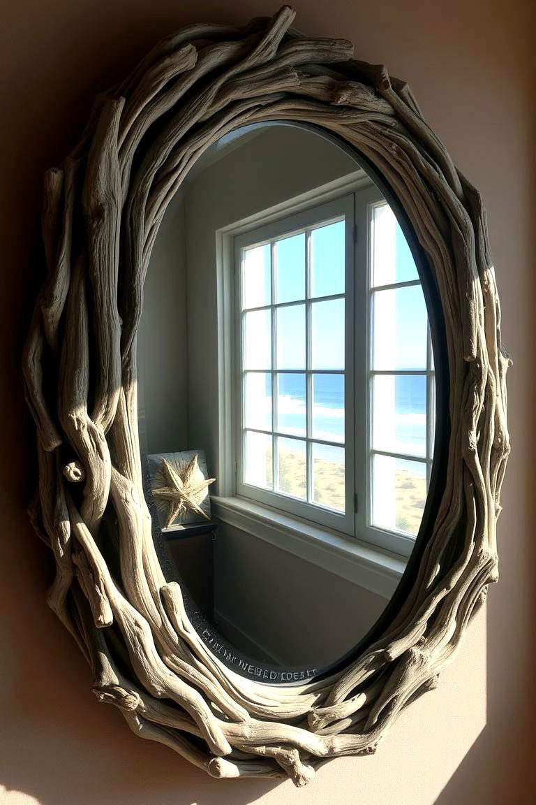 Beach House Mirrors - 24 Beach House Decor Ideas