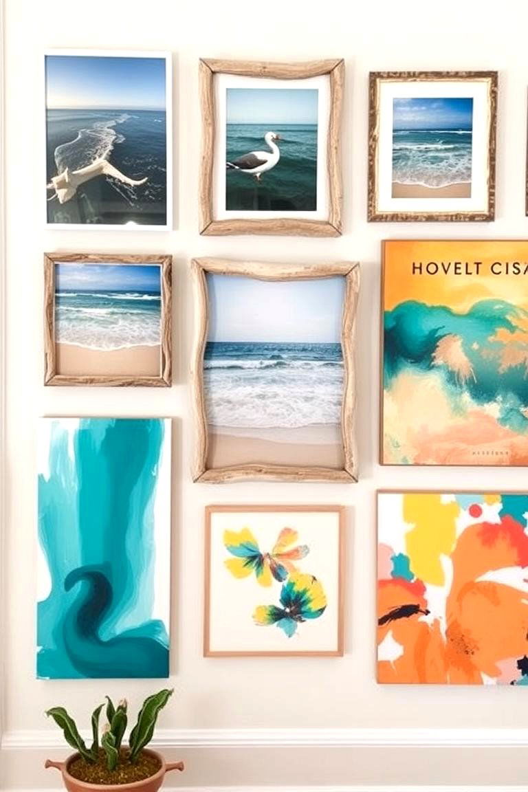 Beach Inspired Artwork - 24 Beach House Decor Ideas
