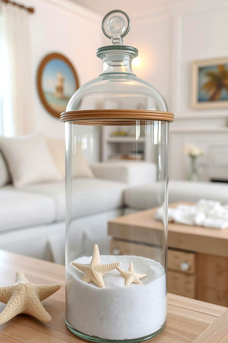 Beach Sand and Starfish - 24 Lantern Decor Ideas