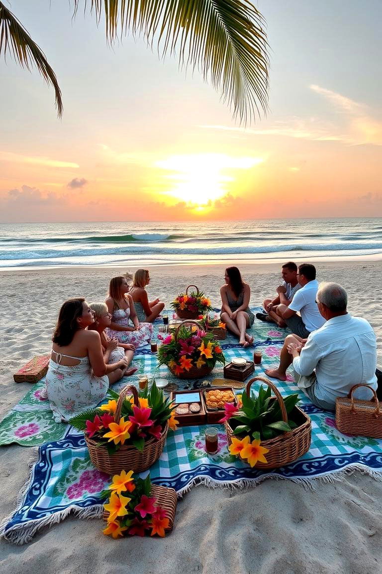 Beach Wedding Picnic Reception - 24 Beach Wedding Ideas