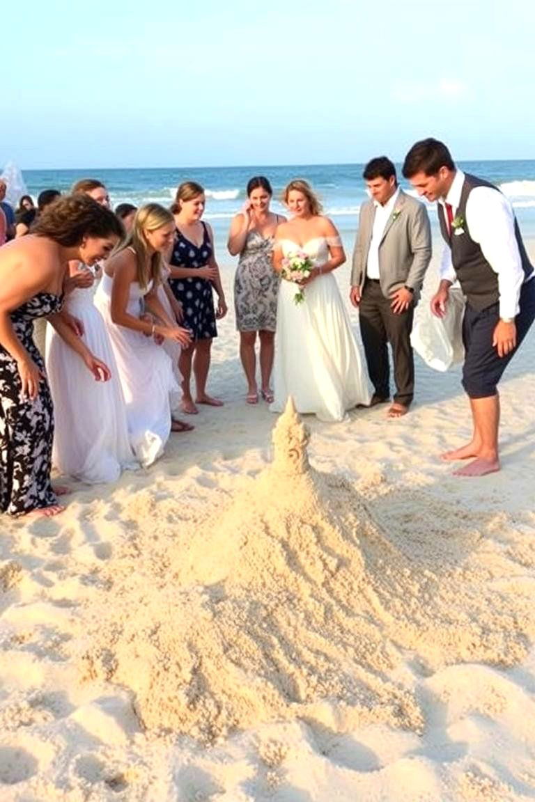 Beach Wedding Sandcastle Contest - 24 Beach Wedding Ideas