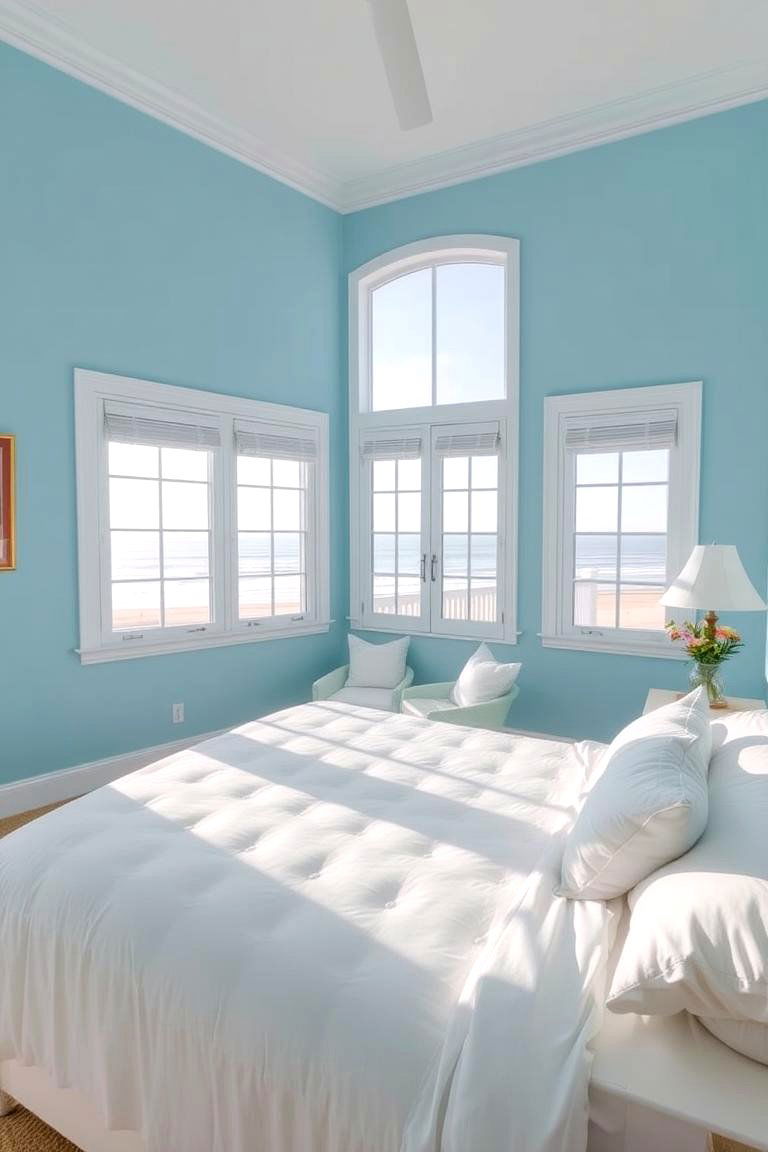 Beachy Blues for a Serene Vibe - 24 Beach Themed Bedroom Ideas