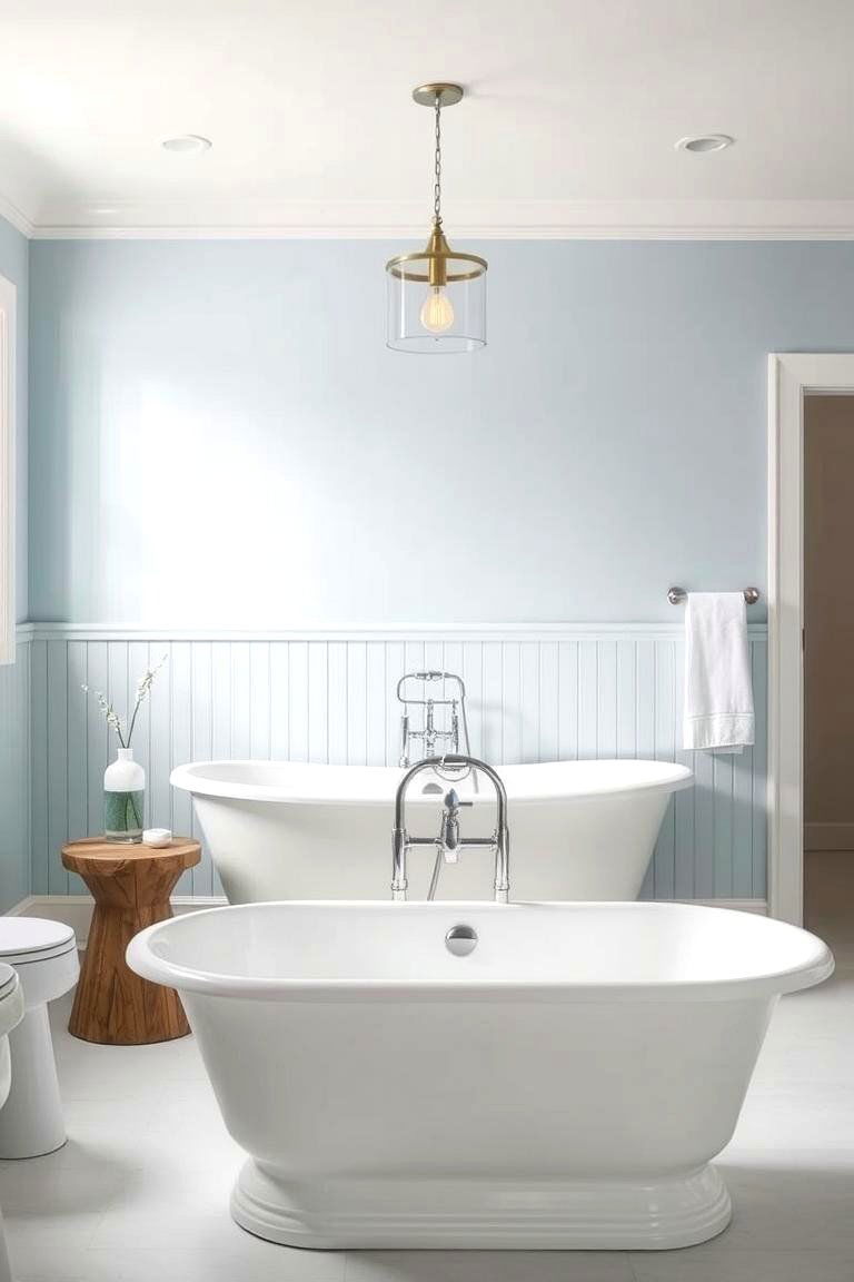 Beadboard Accent Walls for Visual Interest - 24 Beadboard Bathroom Ideas