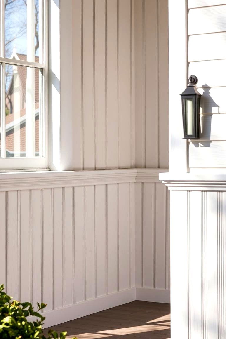 Beadboard Beauty - 24 Exterior Wainscoting Ideas