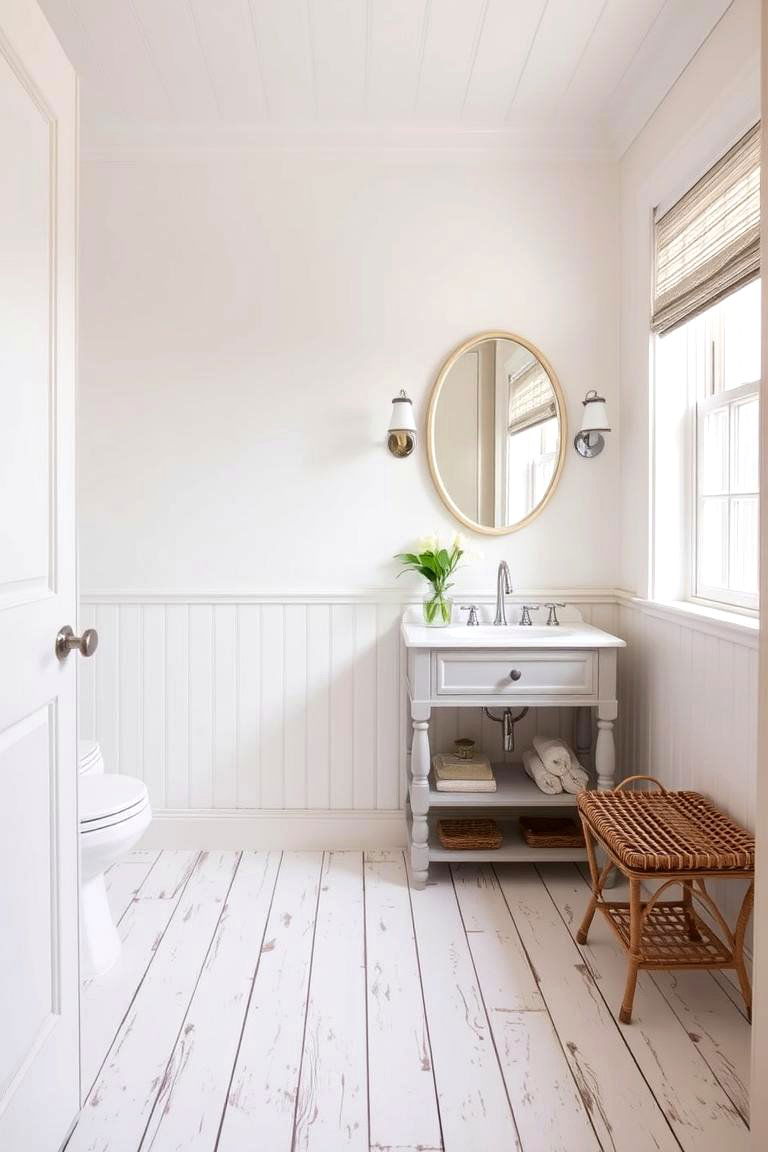 Beadboard Underneath Vanity for Added Detail - 24 Beadboard Bathroom Ideas