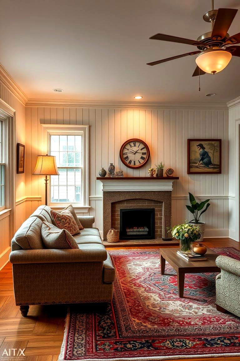 Beadboard Wainscoting - 24 Living Room Wainscoting Ideas