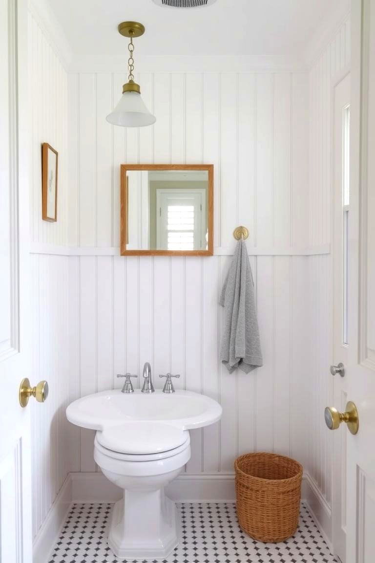 Beadboard for Traditional Charm - 24 Bathroom Wall Paneling Ideas