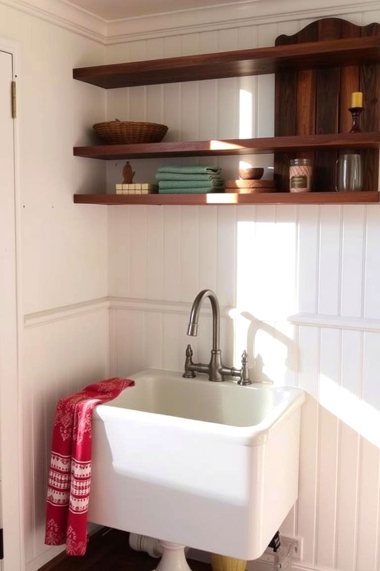 Beadboard for a Farmhouse Sink Area - 24 Beadboard Bathroom Ideas
