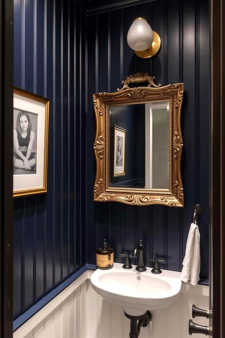 Beadboard in a Half Bath for Quick Style - 24 Beadboard Bathroom Ideas