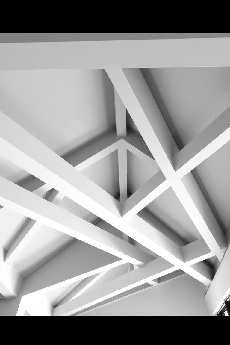Beams with a Geometric Pattern for a Contemporary Twist - 24 Decorative Ceiling Beam Ideas