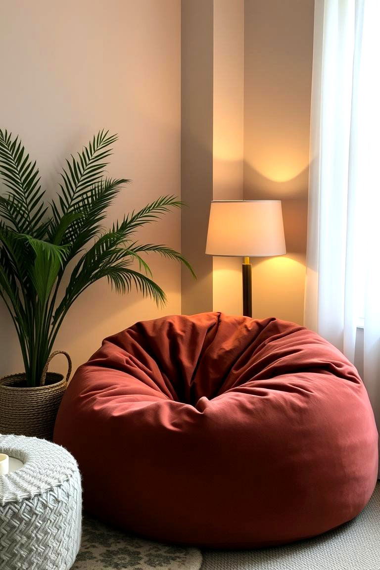Bean Bag Chairs for Ultimate Comfort - 24 90s Bedroom Decor Ideas