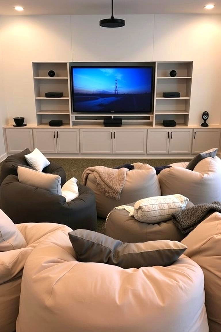 Bean Bag Loungers for Large Groups - 24 Floor Seating Ideas