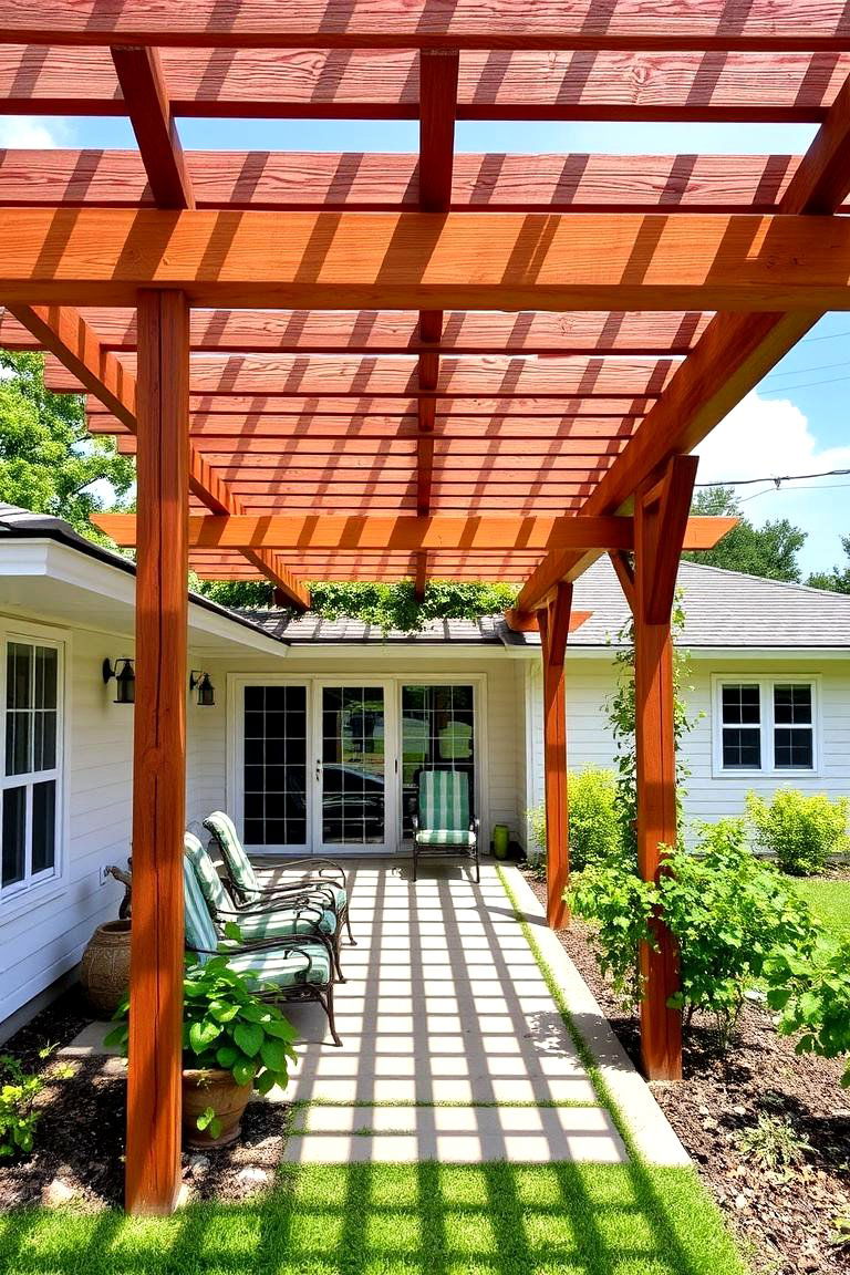 Beautiful Pergola or Arbor - 24 Ideas for Ranch-Style Home Exteriors