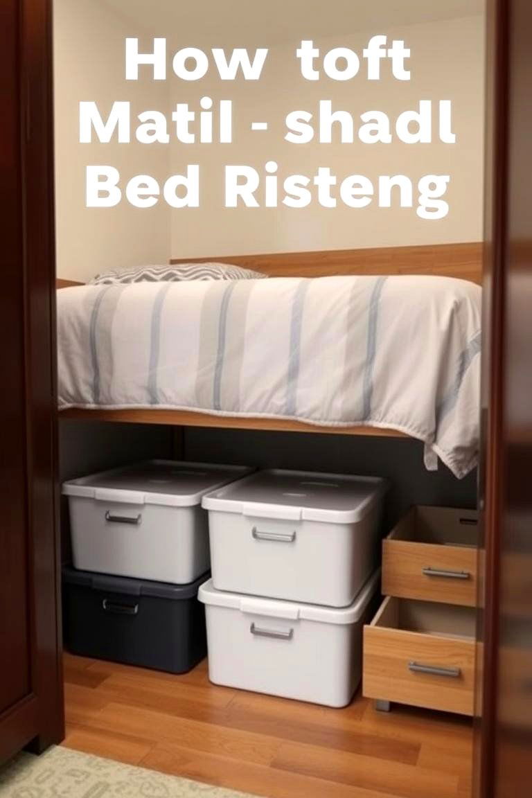 Bed Risers with Storage - 24 small bedroom storage ideas