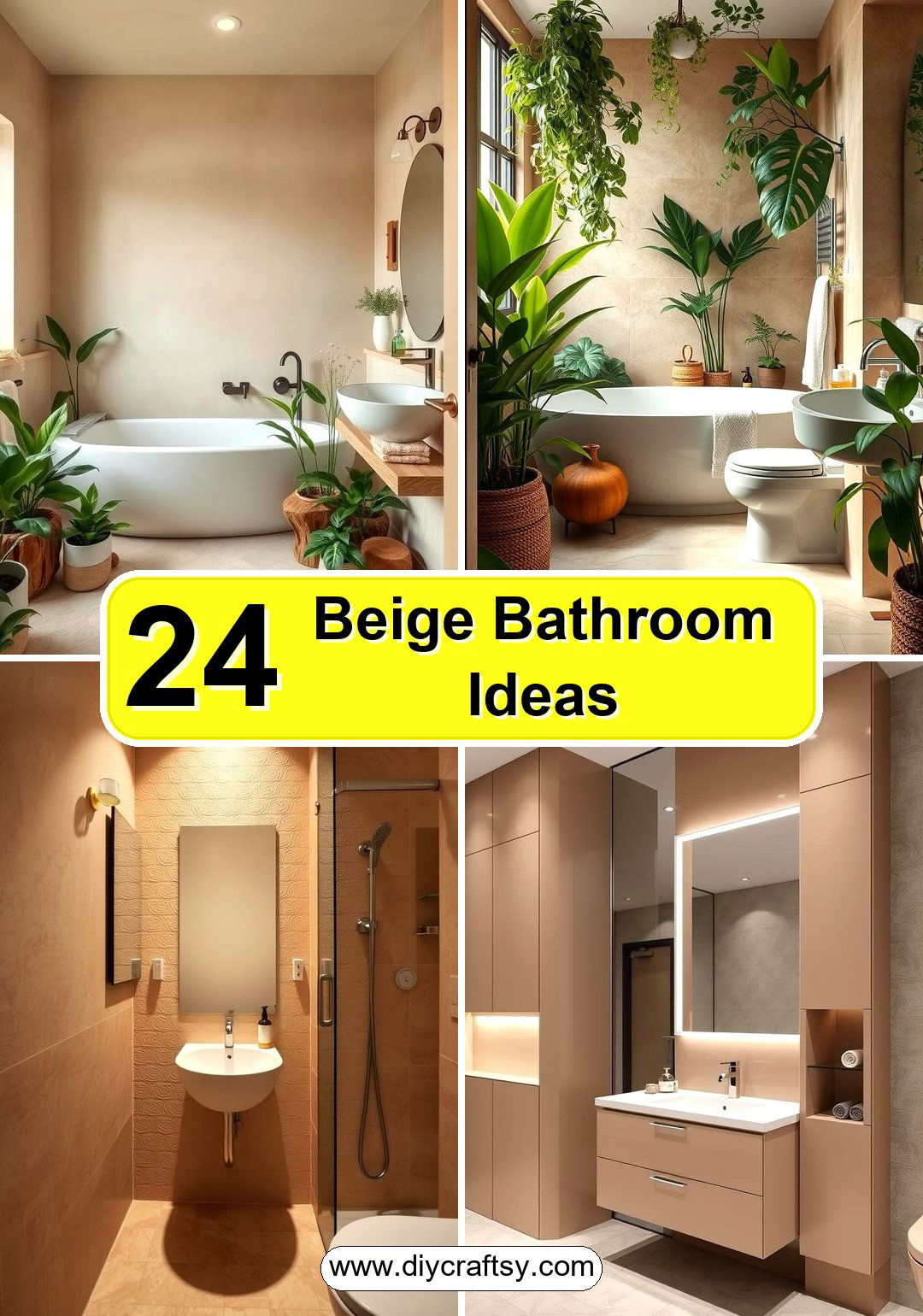Beige Bathroom Ideas