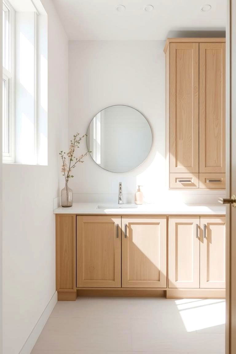 Beige - 24 Bathroom Cabinet Color Ideas