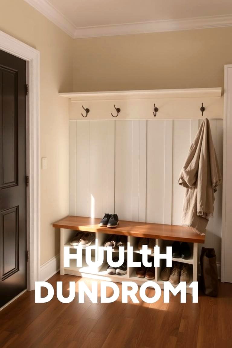 Bench with Open Shoe Storage - 24 Mudroom Bench Ideas