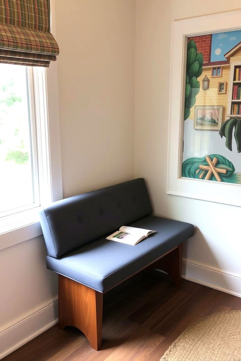 Bench with a Backrest for Comfort and Support - 24 Bedroom Bench Ideas