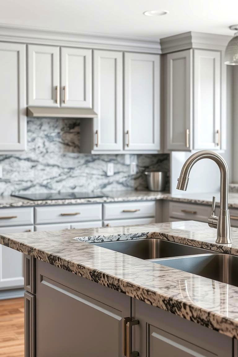 Beveled Edge for a Modern Touch - 24 Granite Kitchen Countertop Ideas