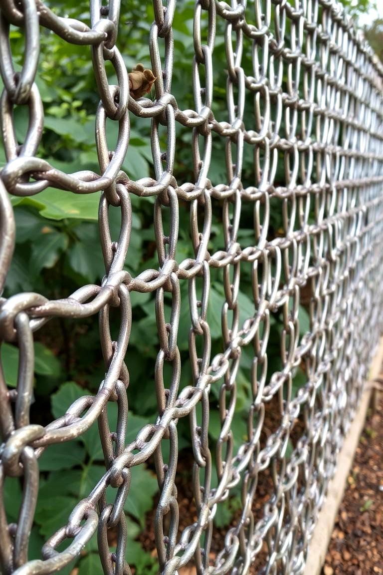 Bicycle Chain Fence - 24 Old Bicycle Garden Ideas