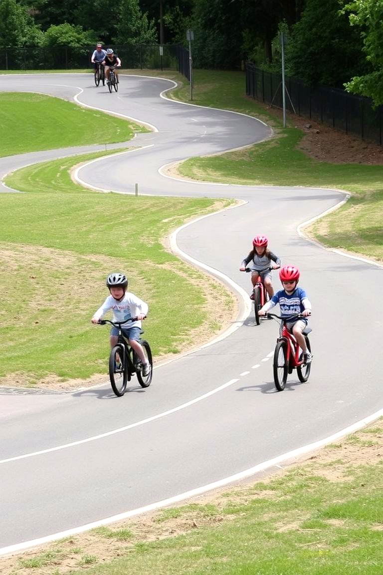 Bike Track Playground - 24 Backyard Playground Ideas