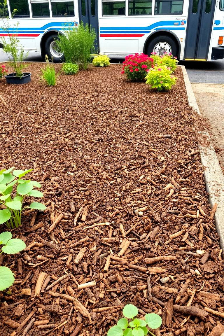 Biodegradable Mulch Use in Bus Gardens - 24 School Bus Greenhouse Ideas