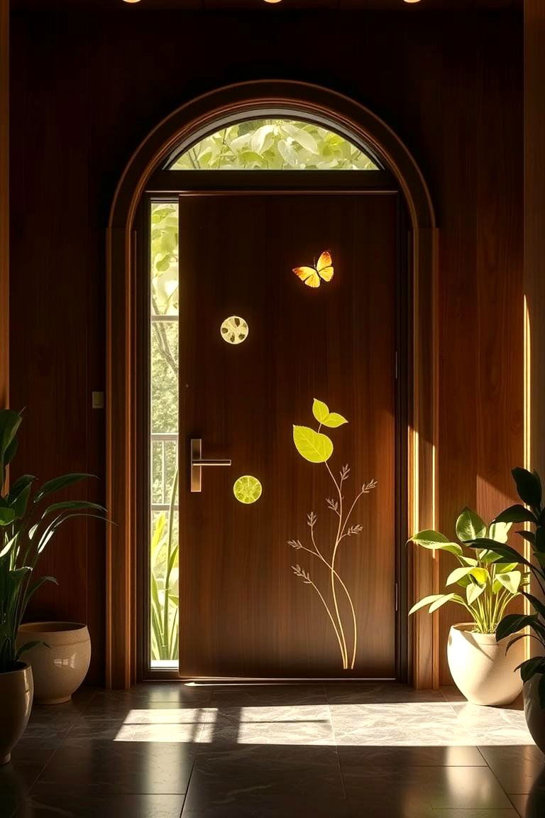Biophilic Design Door - 24 Green Front Door Ideas
