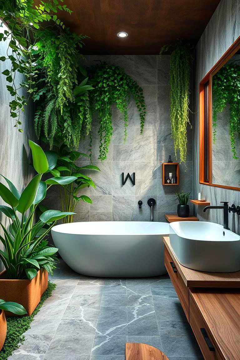 Biophilic Design Elements - 24 Natural Bathroom Ideas