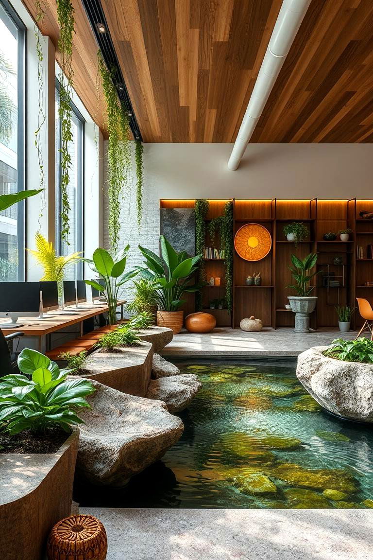 Biophilic Design Elements - 24 Green Home Office Ideas