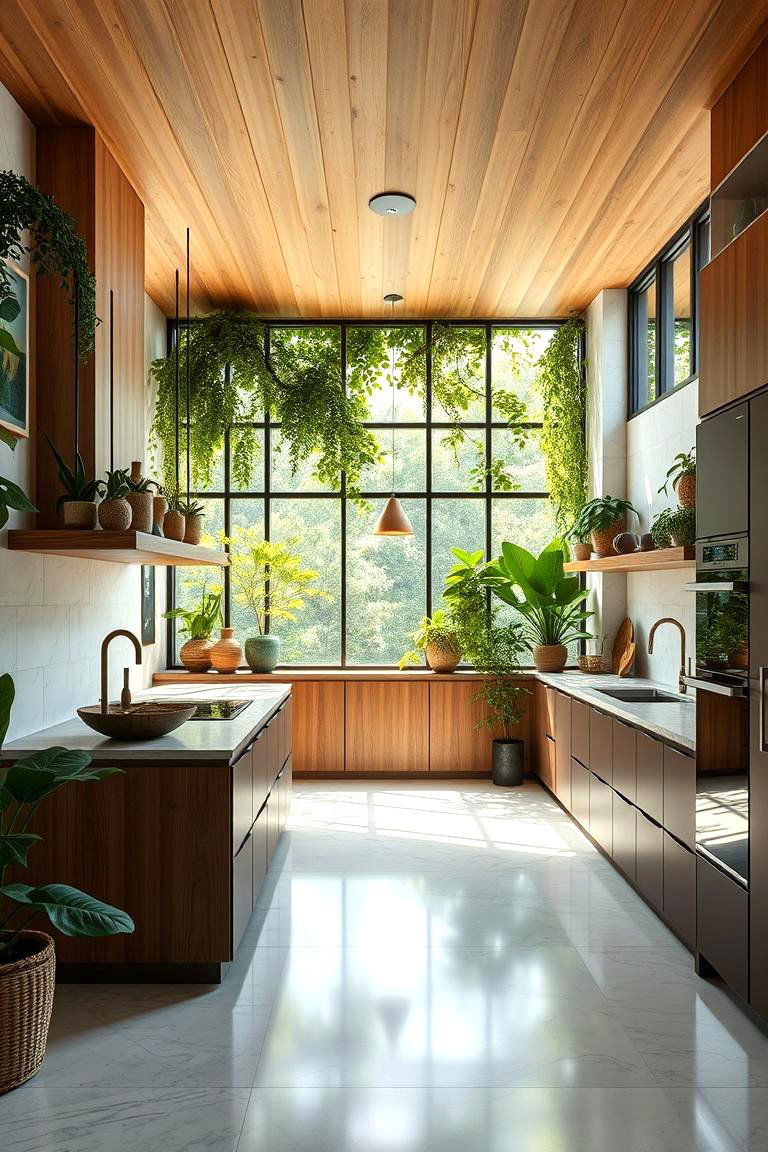 Biophilic Design Harmony - 24 Greenhouse Kitchen Design Ideas