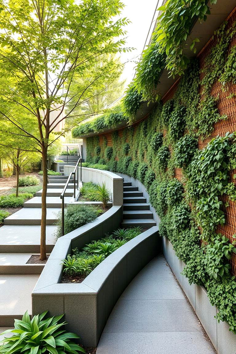 Biophilic Design Walkway - 24 Sloped Walkway Ideas