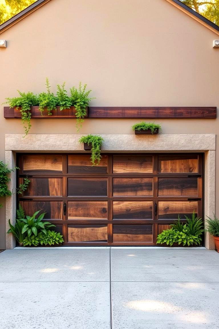 Biophilic Design for Seamless Outdoor Connection - 24 Green Garage Door Ideas