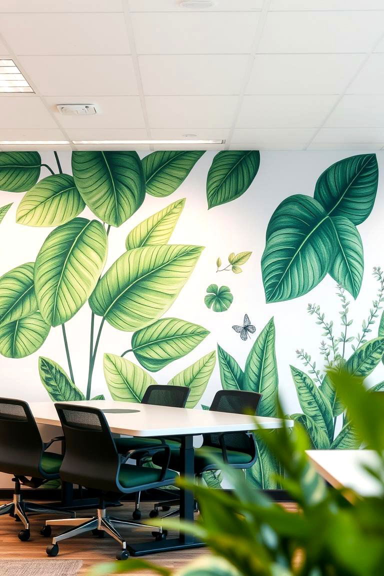 Biophilic Designs with Plants - 24 Office Wall Murals