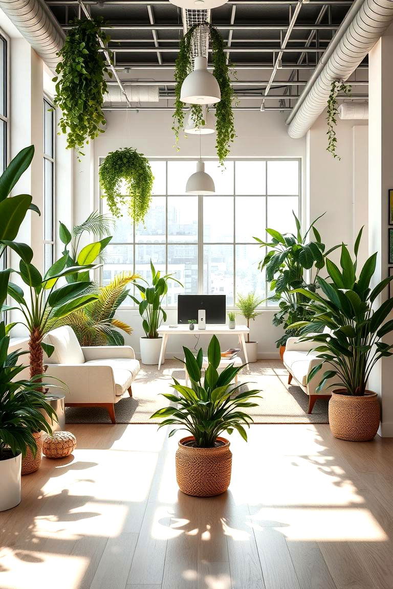 Biophilic Elements Integration - 24 Small Office Ideas