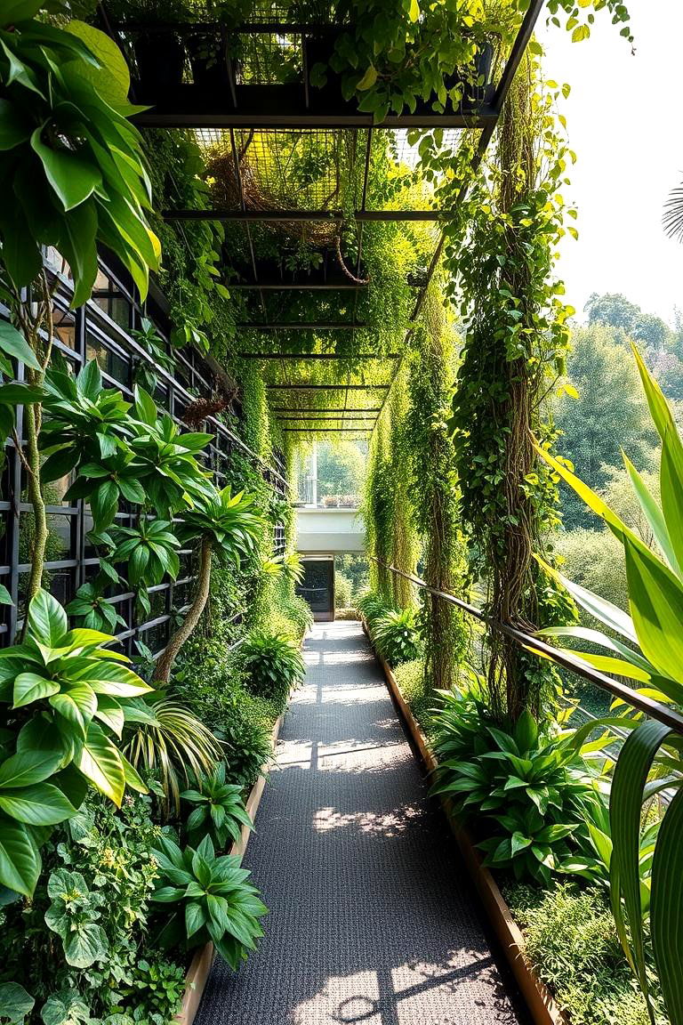 Biophilic Green Walkway - 24 walkway ideas