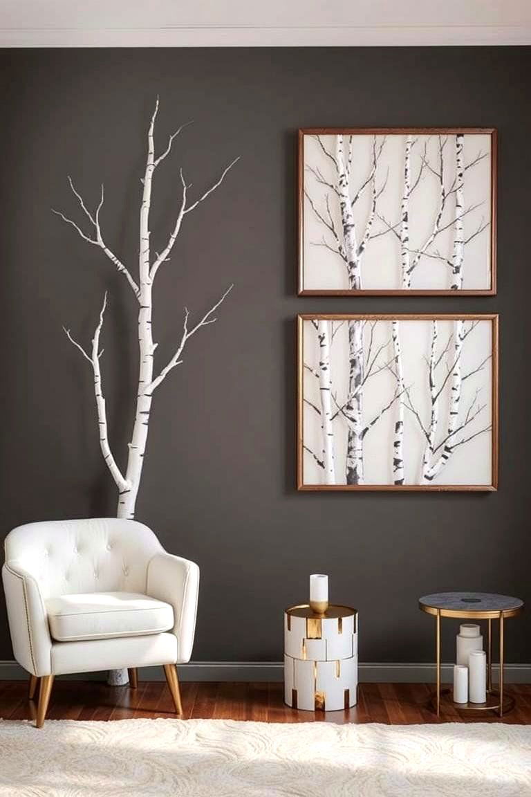Birch Tree Decor - 24 Forest Themed Bedroom Ideas