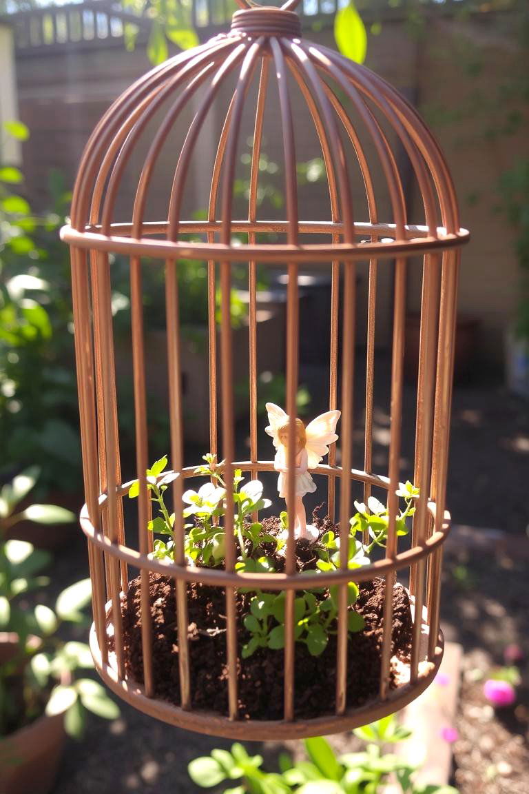 Birdcage Fairy Garden - 24 Fairycore Bedroom Ideas