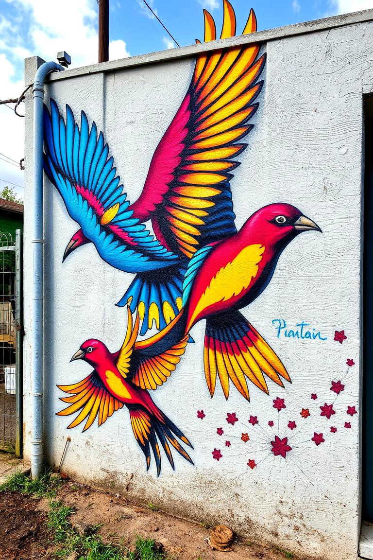 Birds of Nashville Mural on Jefferson Street - 24 Nashville Murals