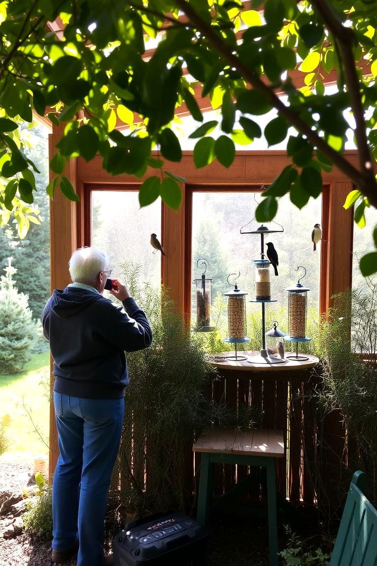 Birdwatchers Retreat Nook - 24 Garden Nook Ideas