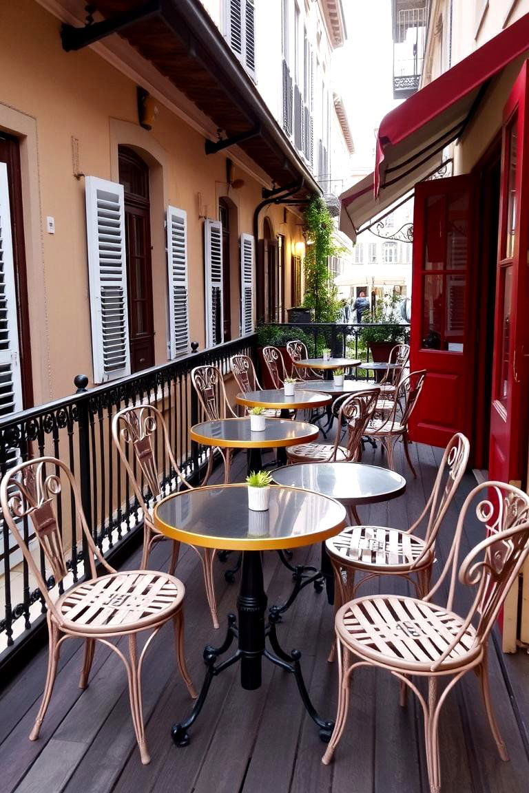 Bistro Style Deck Seating - 24 Deck Seating Ideas