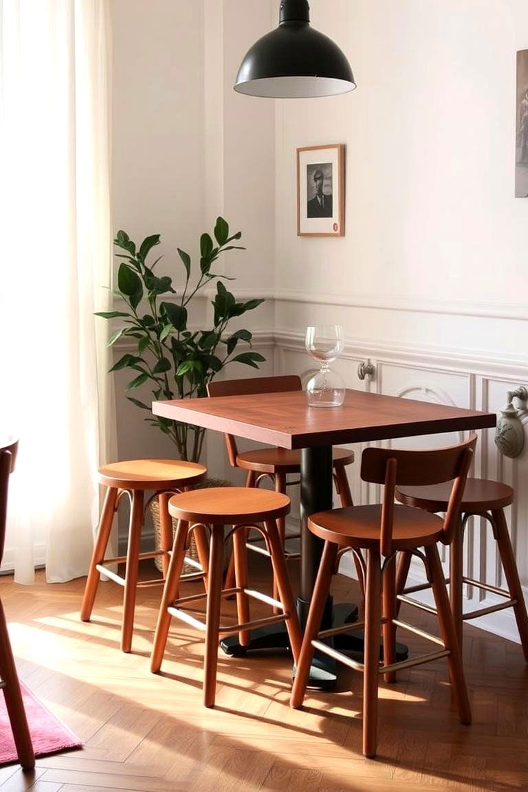 Bistro Style Seating for a Casual Vibe - 24 Parisian Dining Room Ideas