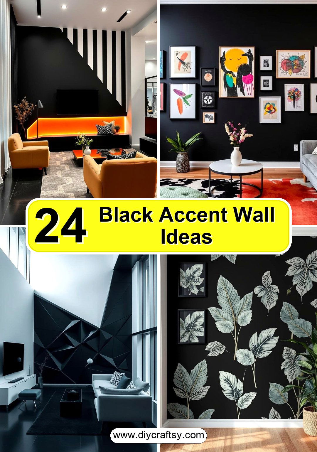 Black Accent Wall Ideas